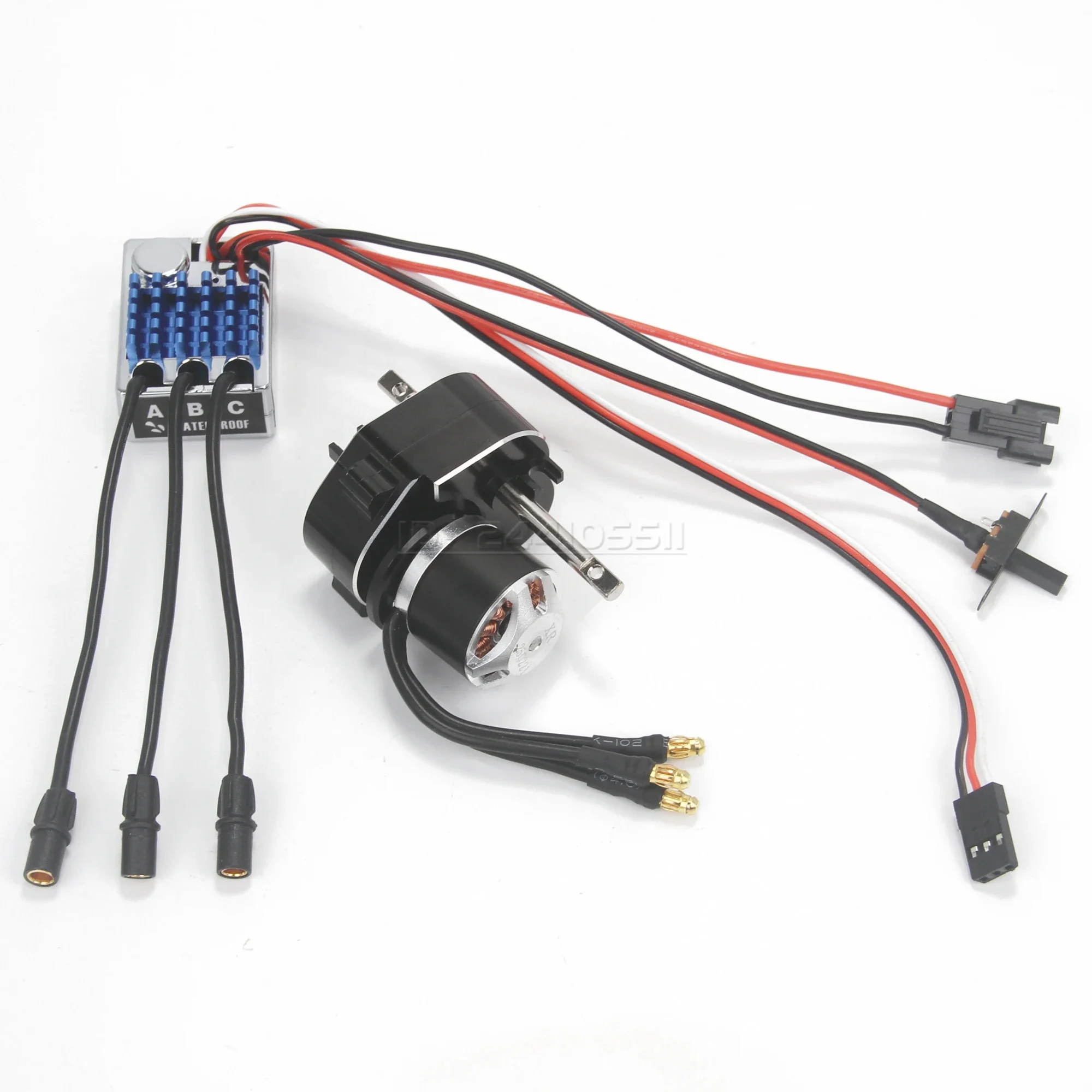 NEEBRC 2322 2600KV moteur sans balais sur chenilles 5.5-9V 45A ESC BEC boîte de vitesses en métal pour voiture MN82 MN99S MN168 MN78 RC