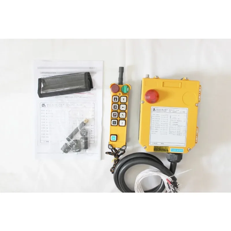

Telecrane universal wireless remote control F24-6D 6 buttons transmitter and receiver for crane