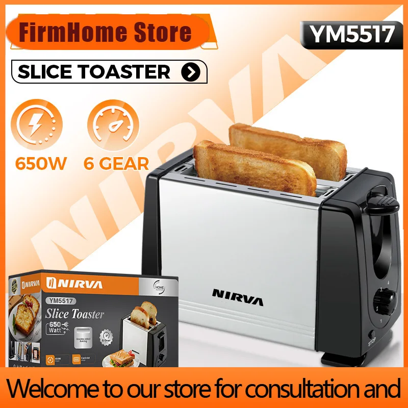 FirmHome StoreToaster Home Double-Layer Bread Maker Breakfast Machine Toaster Multi-functional Sandwich Maker