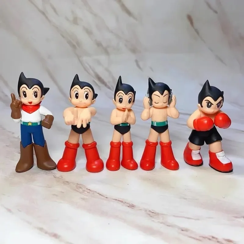 Tyos 5 Iron Walled Astro Boy Box Egg Handmade Doll Desktop Ornament Models Wholesale Birthday Gifts For Toy Accessories