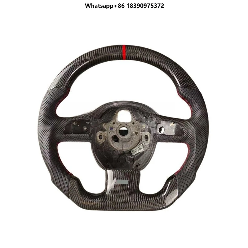 Factory Direct Sales Modification Leather Carbon Fiber Steering Wheel for S5 Car Steering Wheel