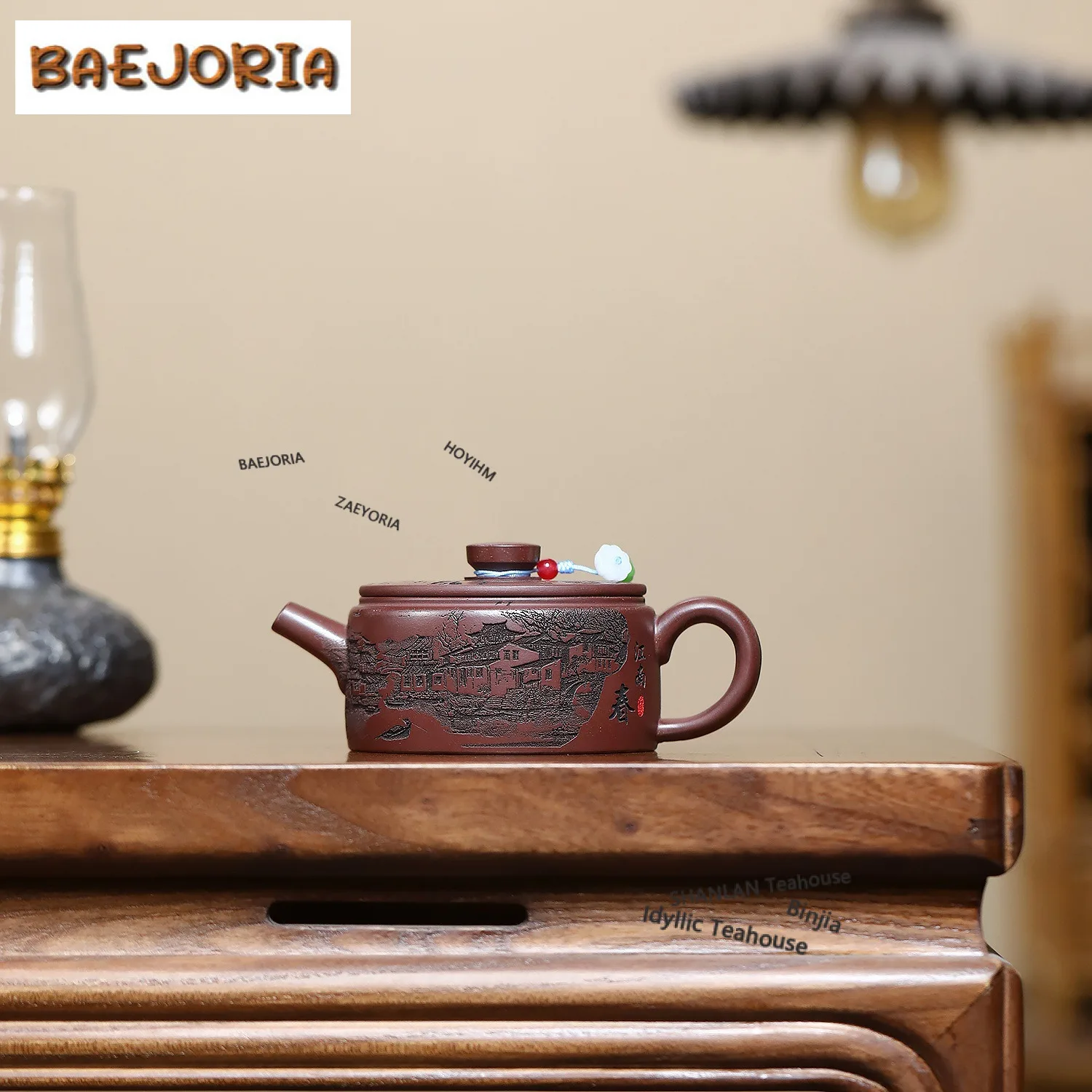 200ml Elegant Yixing Purple Clay Teapots Handmade Large Caliber Pot Raw Ore Dragon's Blood Sand Mud Kettle Zisha Tea Set Craft