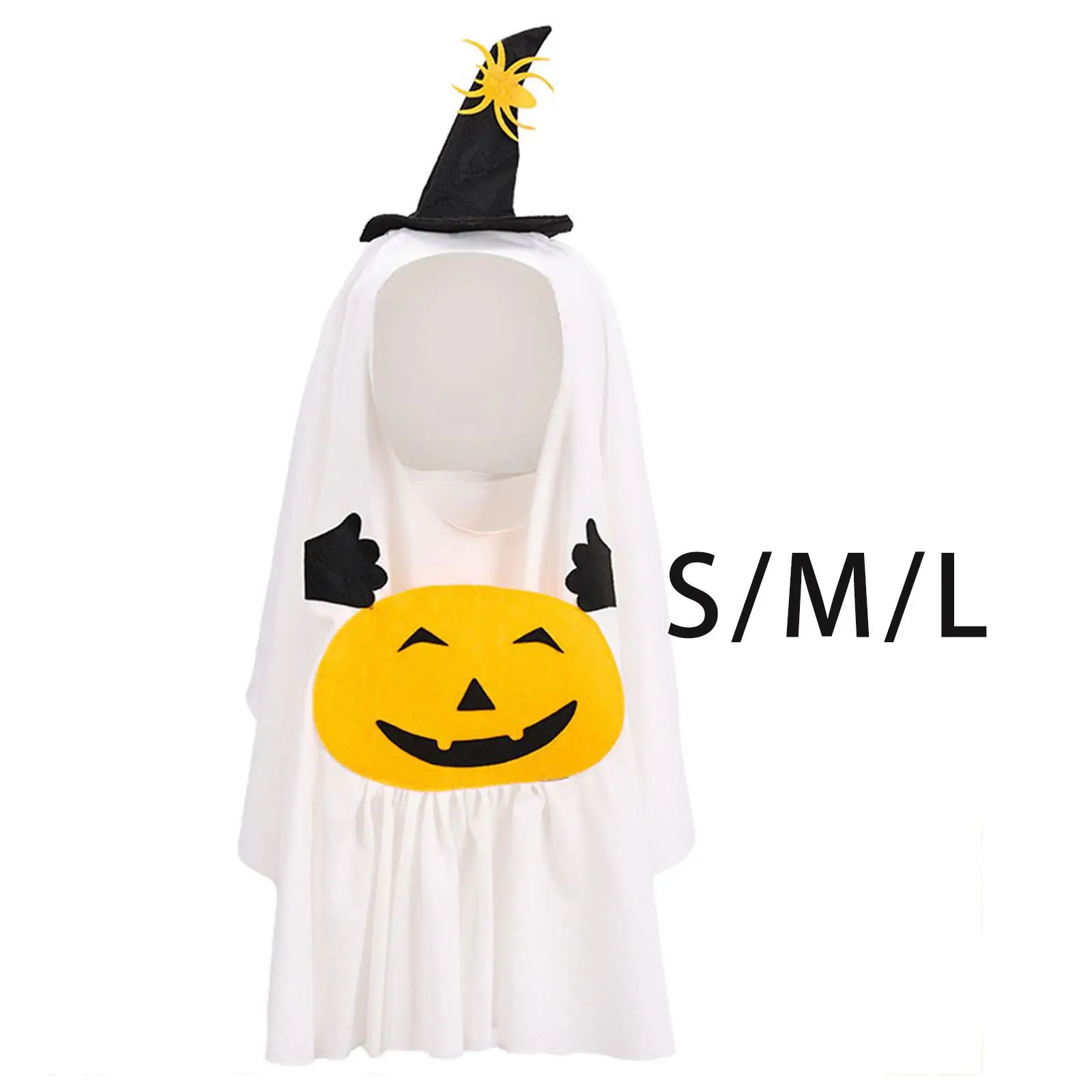 

Halloween Ghost Pumpkin Dog Costume Fancy Dress Comfortable Photo Props Funny