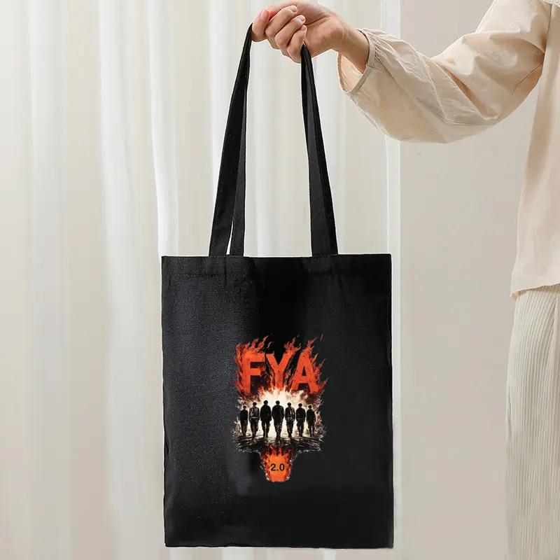 Fay Album Arirang 2.0 World Tour 2026 Tote Bag Large Capacity Handbag Multi Functional Shopping Canvas Bags Kpop Fan Gift