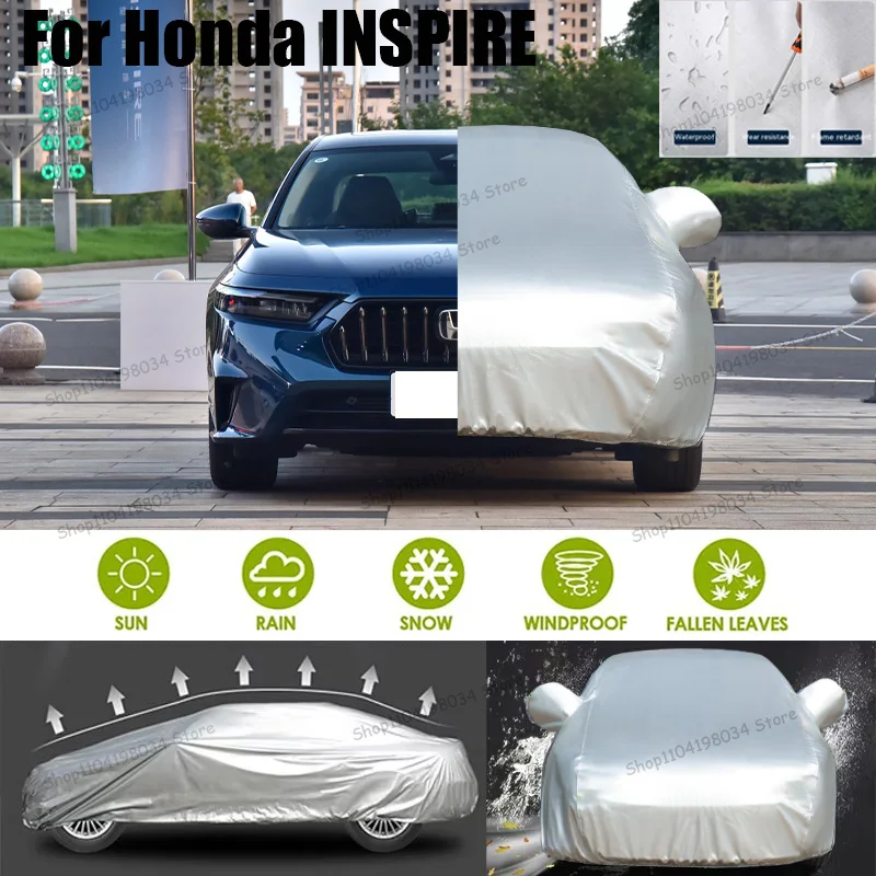 

For Honda INSPIRE Auto Anti snow Anti dust Sunscreen Anti-uv Anti peeling paint And Anti Rainwater 210t car cover Car cover