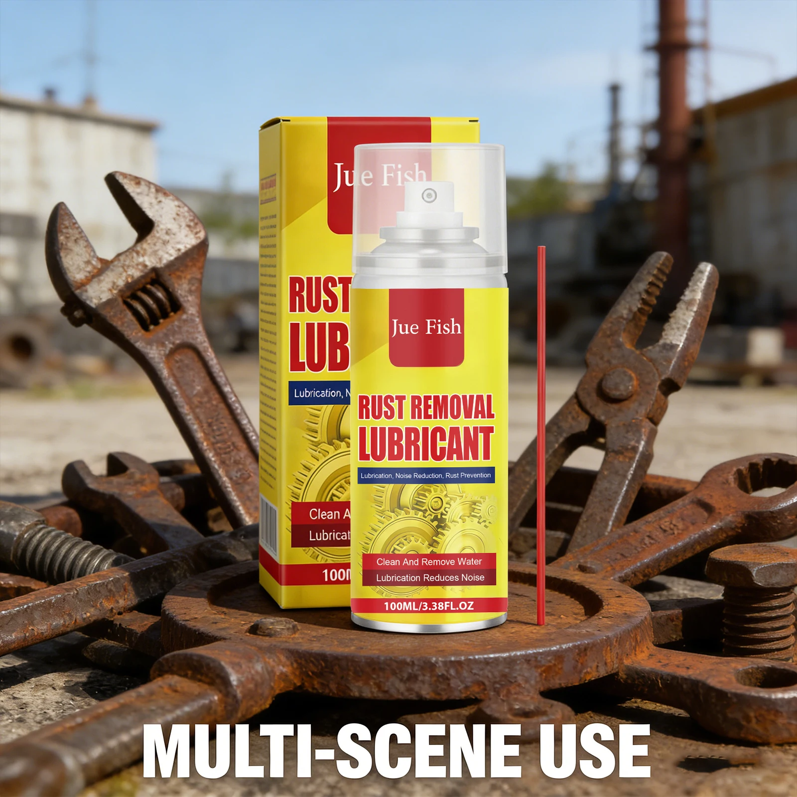 

Metal Derusting Spray Cleans Machine Parts Brightening Removing Rust Renovation Extend Service Life Multi Purpose Cleaning Spray