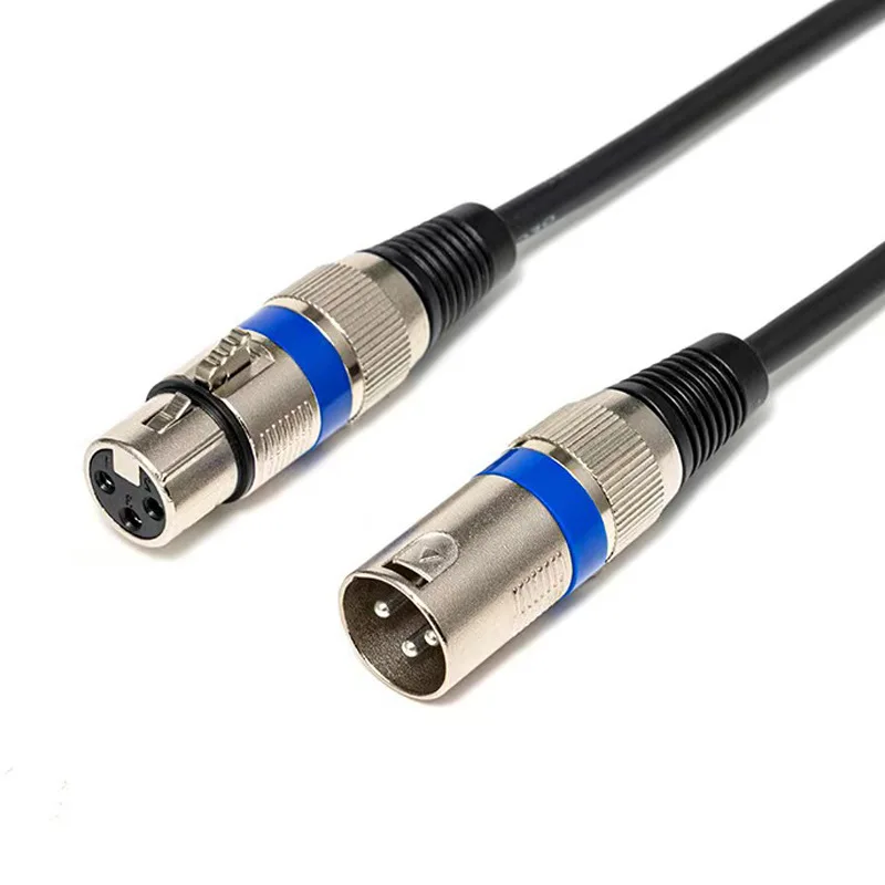 4PCS XLR Audio Cable Male to Female Color Coded Connector Microphone Cord for Mixer DMX Speaker Mic Audio Equipment Connection