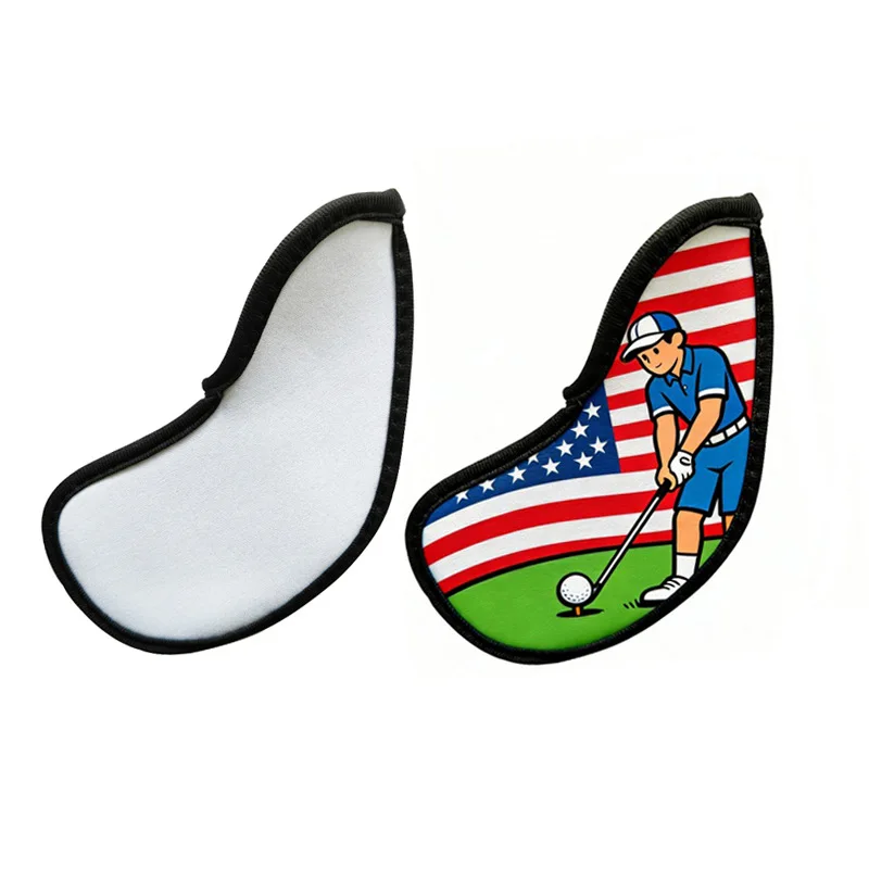 10pcs/lot Blank Sublimation Golf Club Cover INK Print DIY Gifts Heat Press Printing Double-sided Transfer