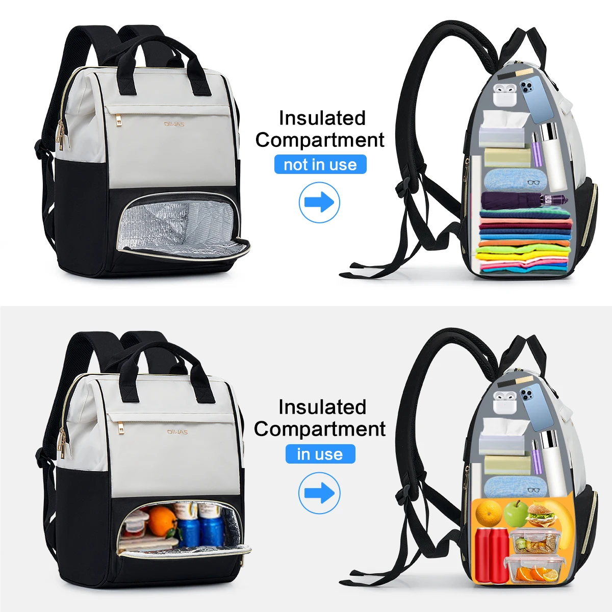 OIWAS Kadınlar için Öğle Yemeğ - Laptop Backpack 15.6 incelemesi ve fiyatı