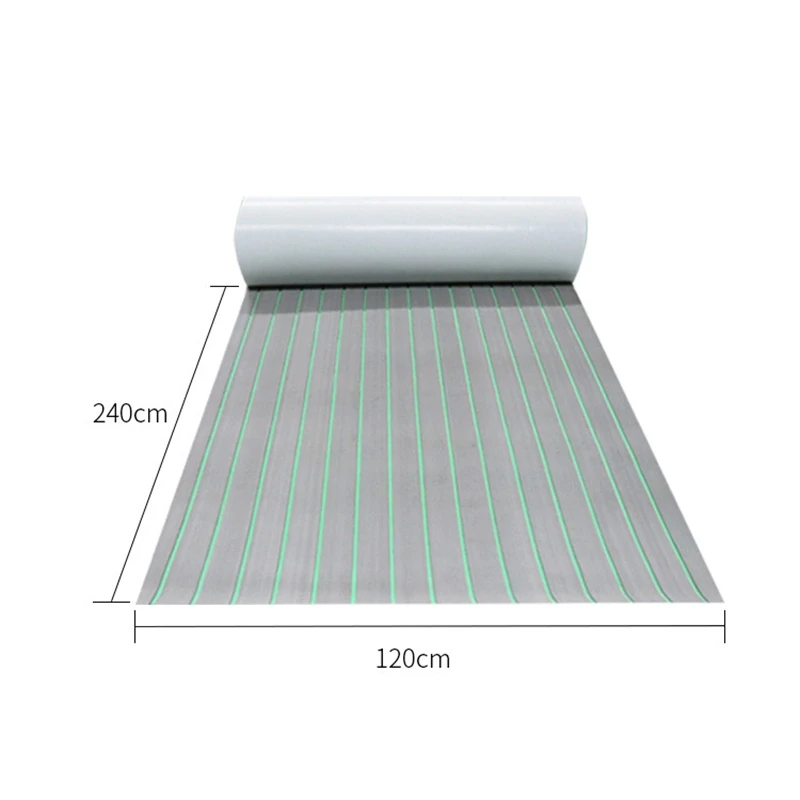 2400X450X6mm EVA Foam Boat Marine Flooring Non-Skid Self Adhesive Marine Boat Deck Mat Decking Sheet Striped Yacht Mat