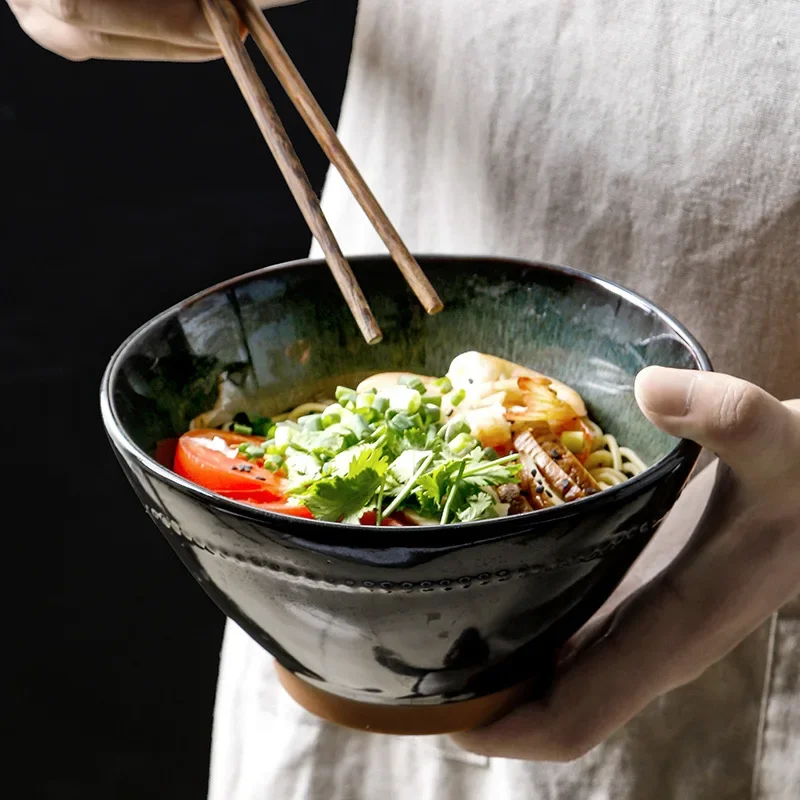LingAo-Creative Ceramic Fruit Salad Bowl, Noodles and Soup Bowl