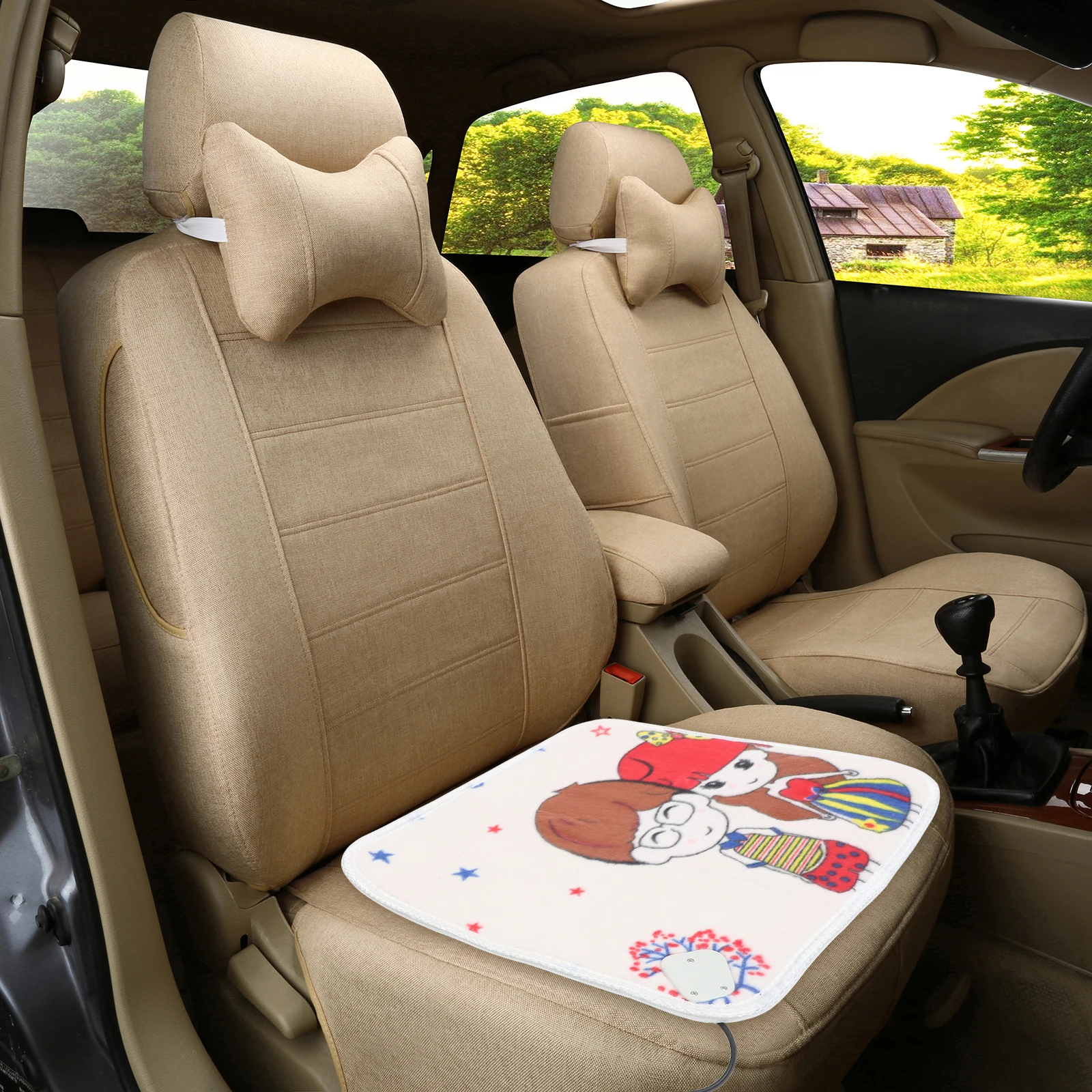 

Electric Heated Cushion Car Seat Warmer Portable Vehicle Pet Heating Pad Adjustable Temperature Warm Blanket Winter Travel
