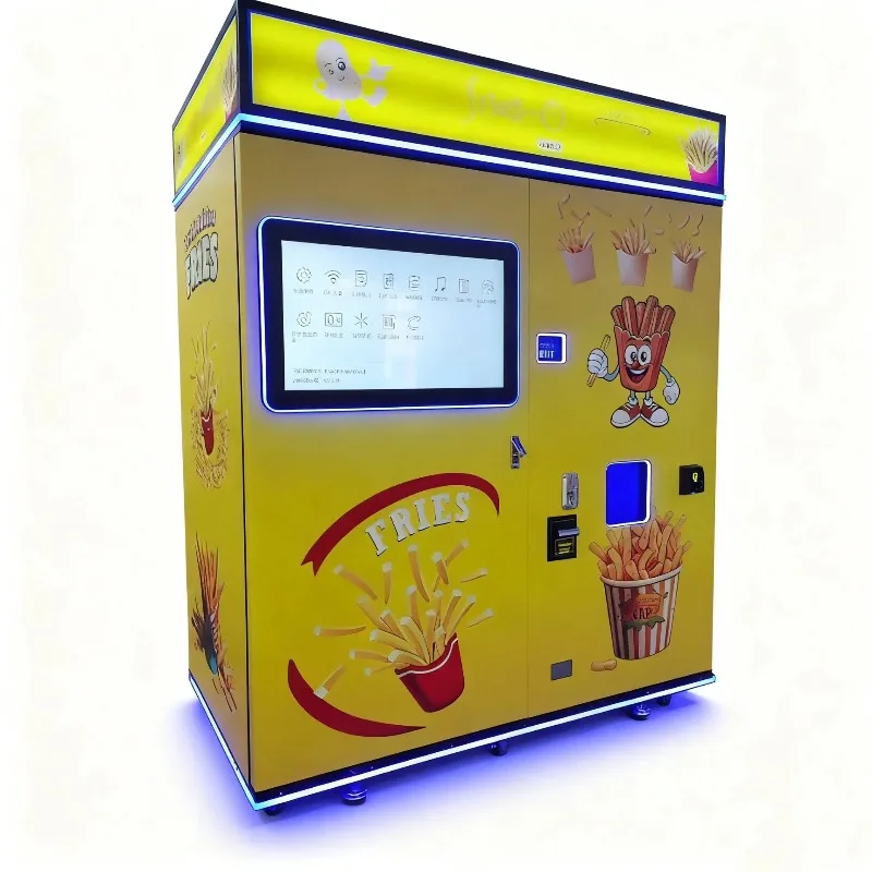 French Fries Vending Machine Remarkably Easy Operation Maintenance 24 Hours Self Service French Fries Vending Machine Customized