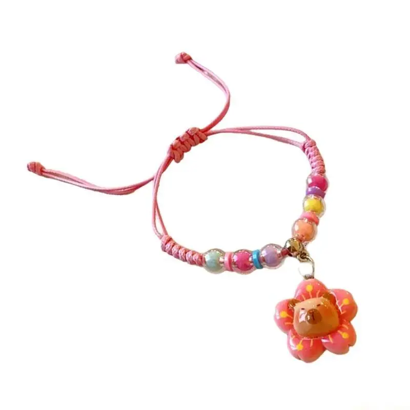 31BF Distinctive Resin Bracelet Handwoven String Bracelet Fashion Wrist Jewelry for Own and Gift Giving