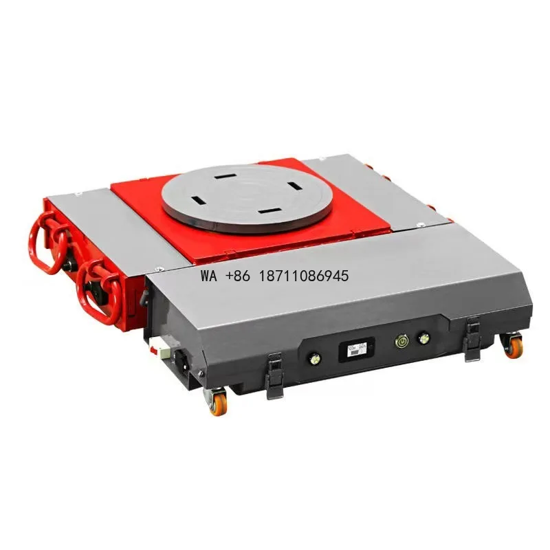 AGV Robot Material Handling Vehicle Cargo Moving Trolley Skate Industrial Robot Chassis Heavy Duty Trolley Roller Moving Tank