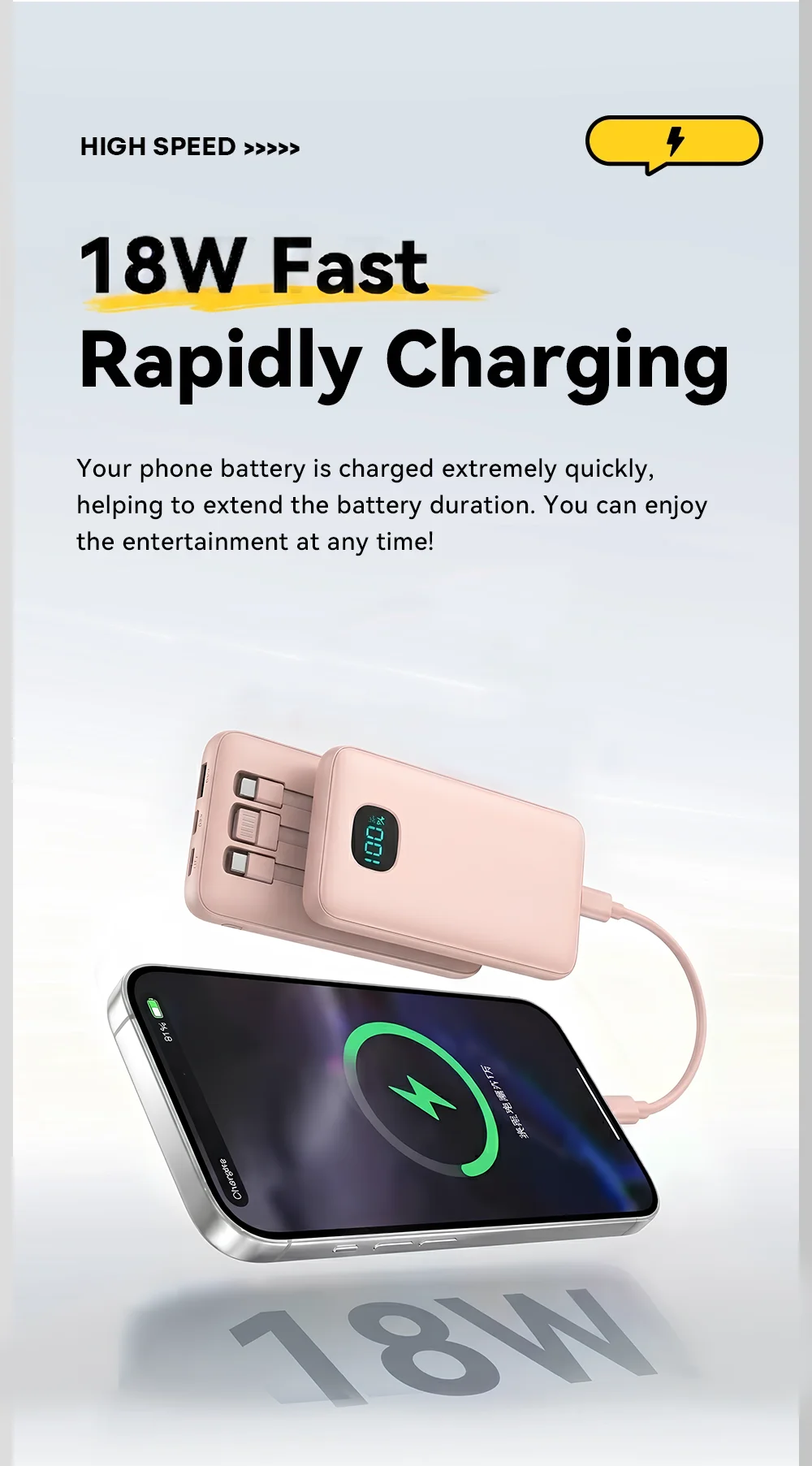 Power Bank with Built-In Cables — product detail 4