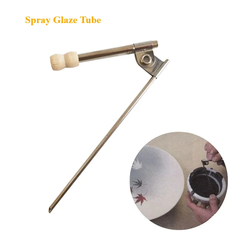 

Portable Mini Pottery Glaze Blower Spray Tube, Handheld Partial Ceramic Coloring DIY Glazing Tool
