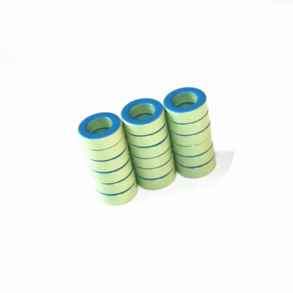T94-52 Iron Ferrite Toroid Cores 24*14*8mmFor Inductors Iron powder Core  Blue Green Ring  24mm x 14mm x 8mm