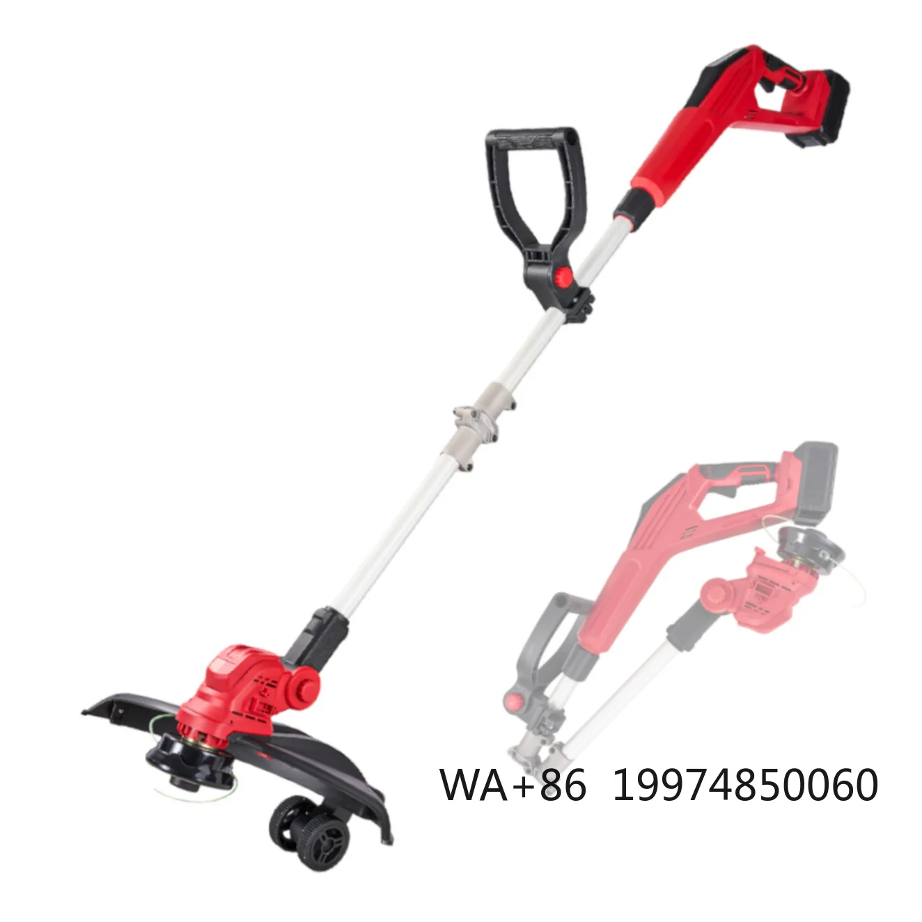 

21V Cordless Electric Grass Cutting Machine with Self-Propelled 180° Rotatable DIY Lawn Mower New Home Garden Tool Grass Cutter