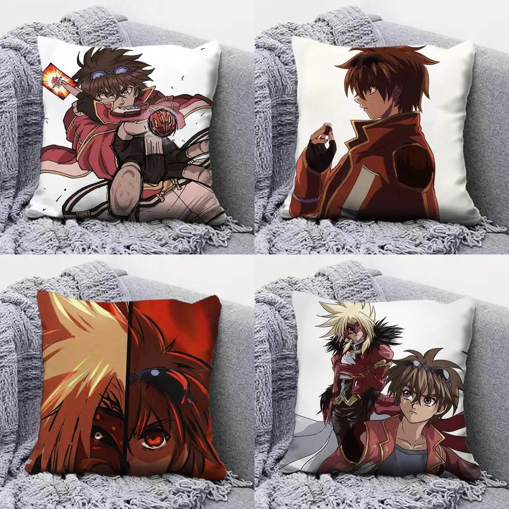Fundas de almohada Anime Cool Bakugan Den Kuzo, fundas de cojín para sofá y decorativas personalizadas
