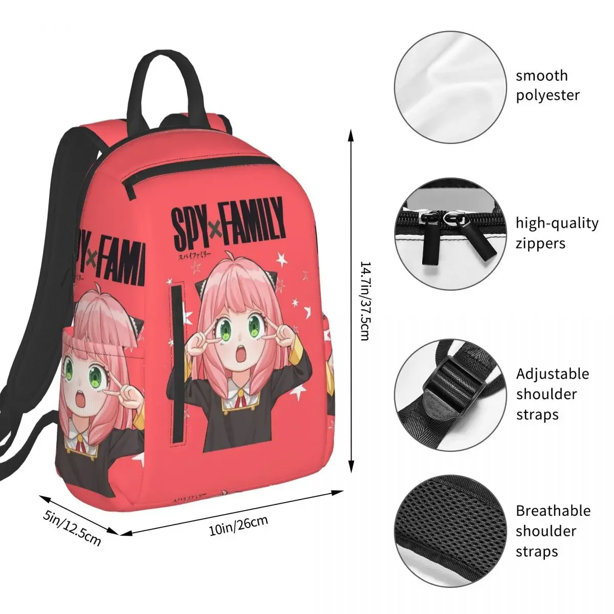 S-Spy X-X F-Family Backpack Student BookBag Children School Bag Laptop Shoulder Bags Boys Girls