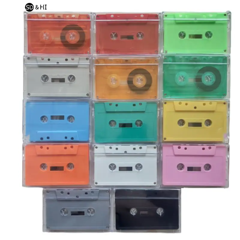 Innovative New Standard Cassette Color Blank Tape Player With 45/90 Minutes Magnetic Audio Tape For Speech Music Recording