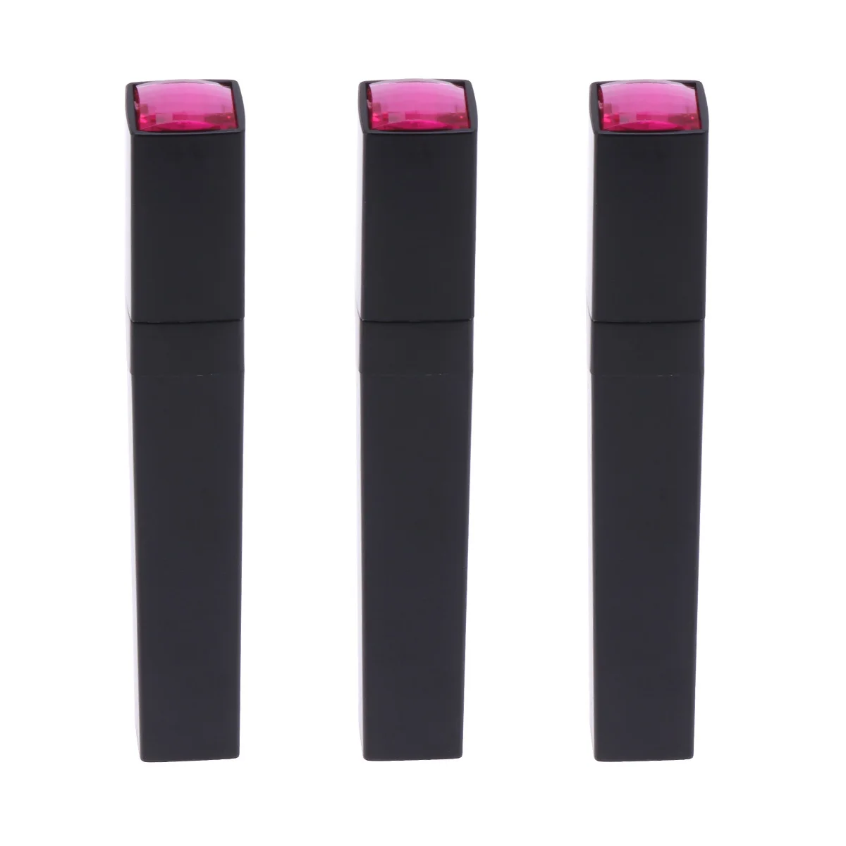 3 Stuks 12G Vierkante Lege Mascara Flessen Zwart Lichtgewicht Compact Lekvrij Reizen Wimper Lijm Eyeliner Buis Container