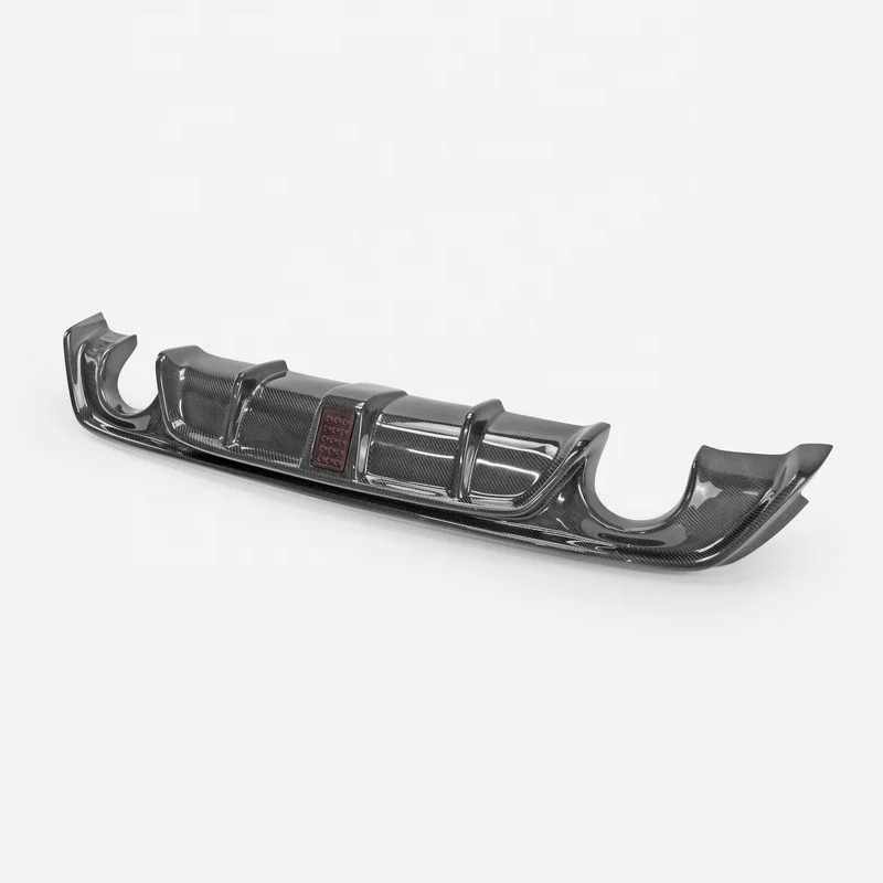 For Infiniti Q60 Carbon rear diffuser Q60 CV37 17 onwards V Type Rear lip (Including Brake lights)