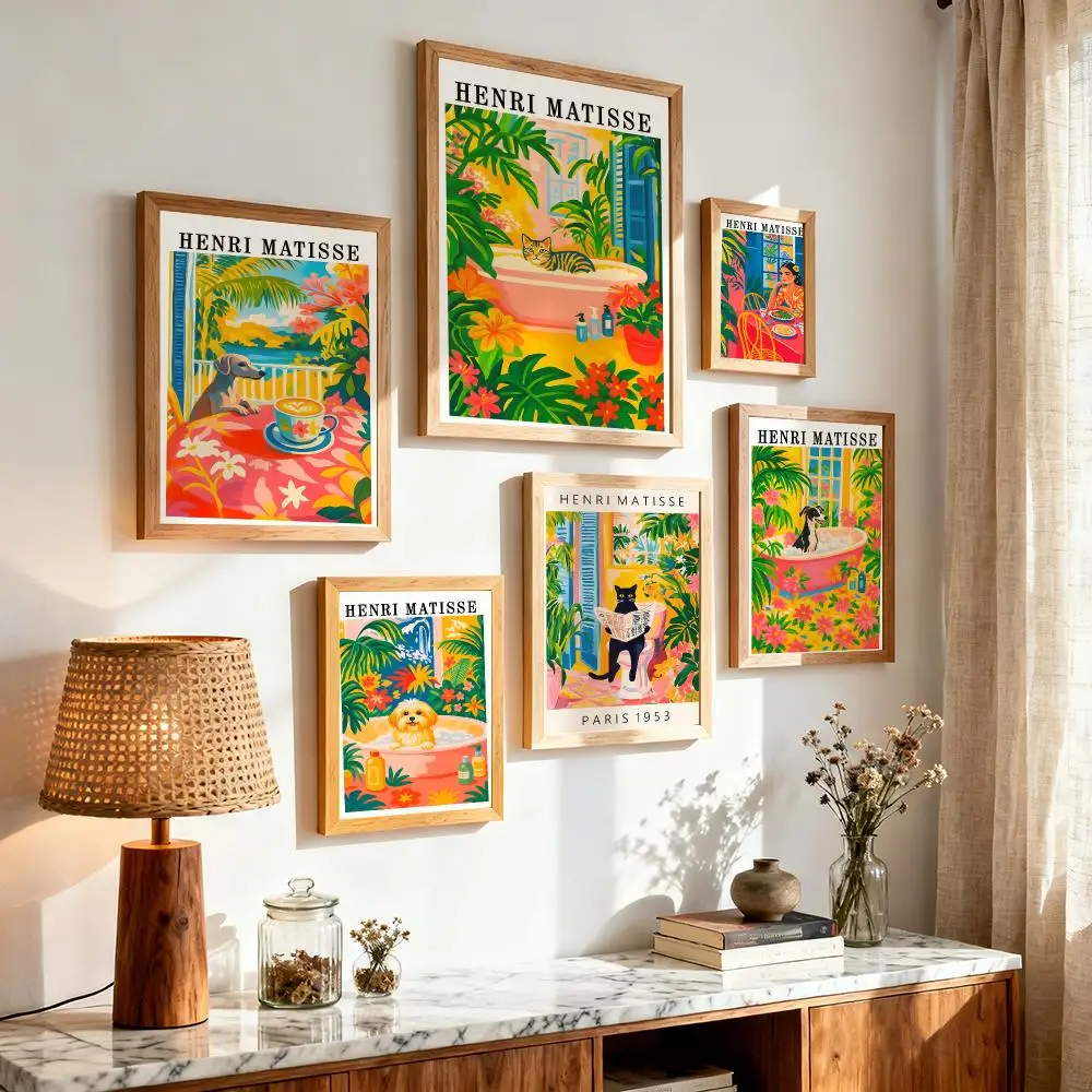Modern Art H-Henri Matisse Poster Contemporary Poster Wall Art for Bedroom Living Room Modern Decor