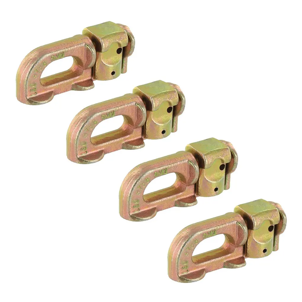 4Pcs/set Tie-Down Anchor Points Cargo Control L Track Double Stud Fit For Truck Van Trailer L Track Rails