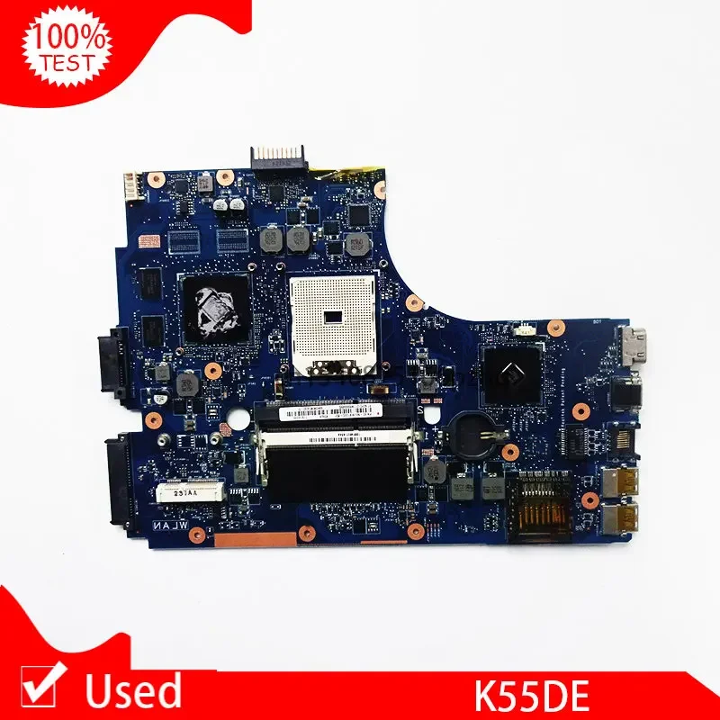 

Used K55DE Laptop Motherboard For Asus K55D K55N K55 K55DR Mainboard DDR2 Main Board