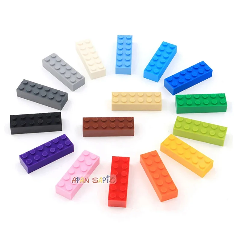 100 stücke 2x6 Dot DIY Bausteine Dicke Zahlen Bricks Pädagogisches Kreative Größe Kompatibel Mit 2456 Kunststoff Spielzeug für Kinder