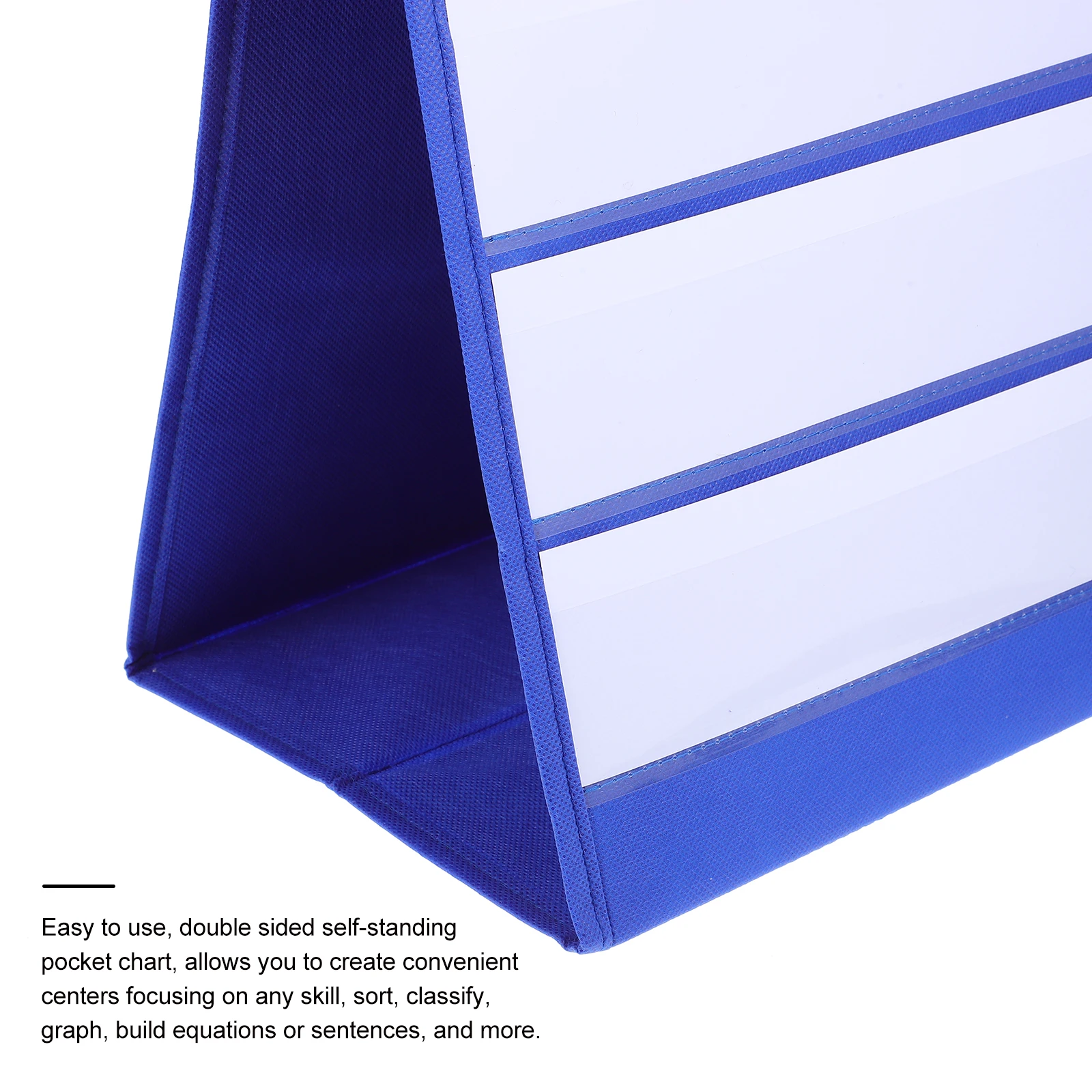 

Pocket Chart 43X33Cm Double Sided Self Standing Desktop Calendar For Kids Teachers Classroom Homeschool Learning Center Blank