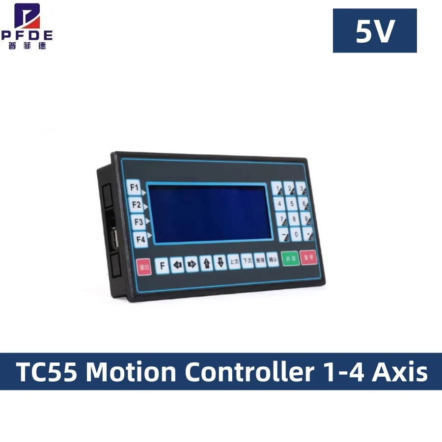 

TOPCNC TC55 Motion Controller 1-4 Axis 150KHZ Control Panel Programmable 5V input/output Servo Stepper Speed Control For CNC