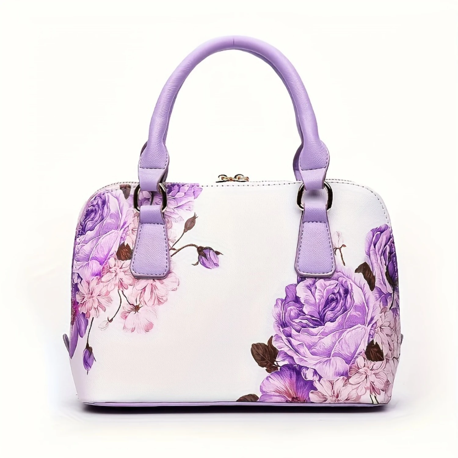 Print Top Handle Bag, Elegant Crossbody Boston Bag, Women's Fashion Handbag