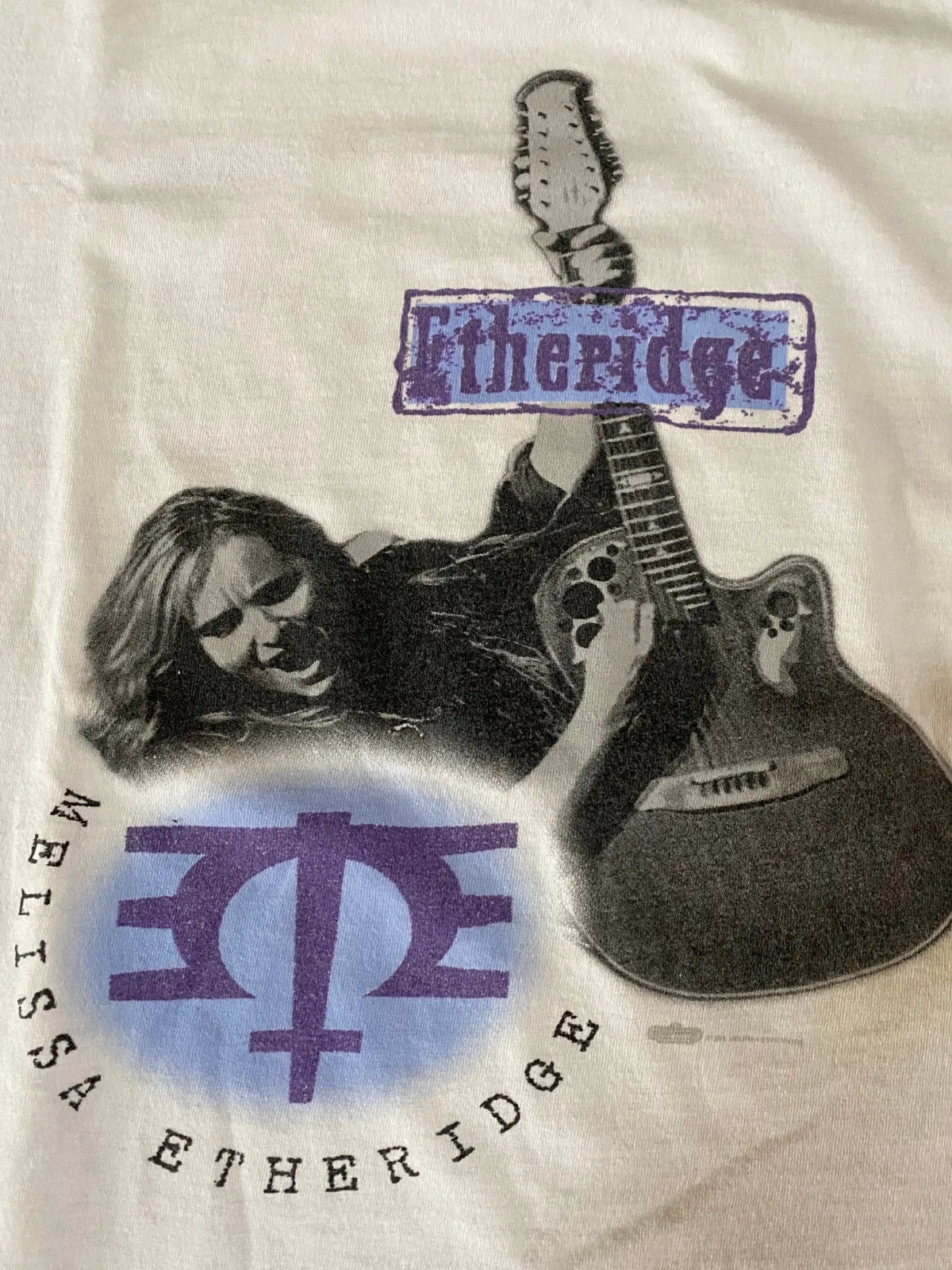 Nova camiseta branca Melissa Etheridge de algodão tamanho completo S-5XL PP1876