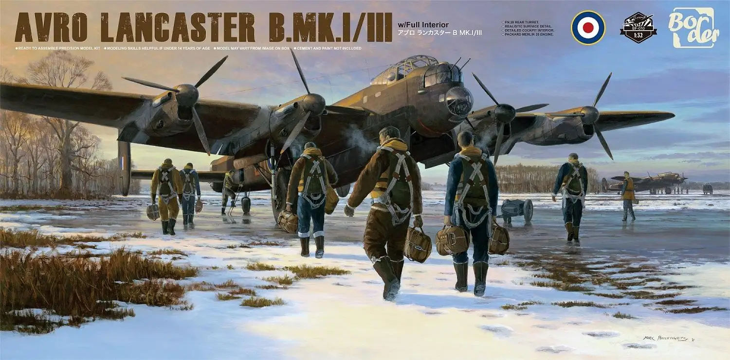 

Border BF-010 1/32 Avro Lancaster B Mk.I/III with full Interior Plastic Model Kit IN STOCK