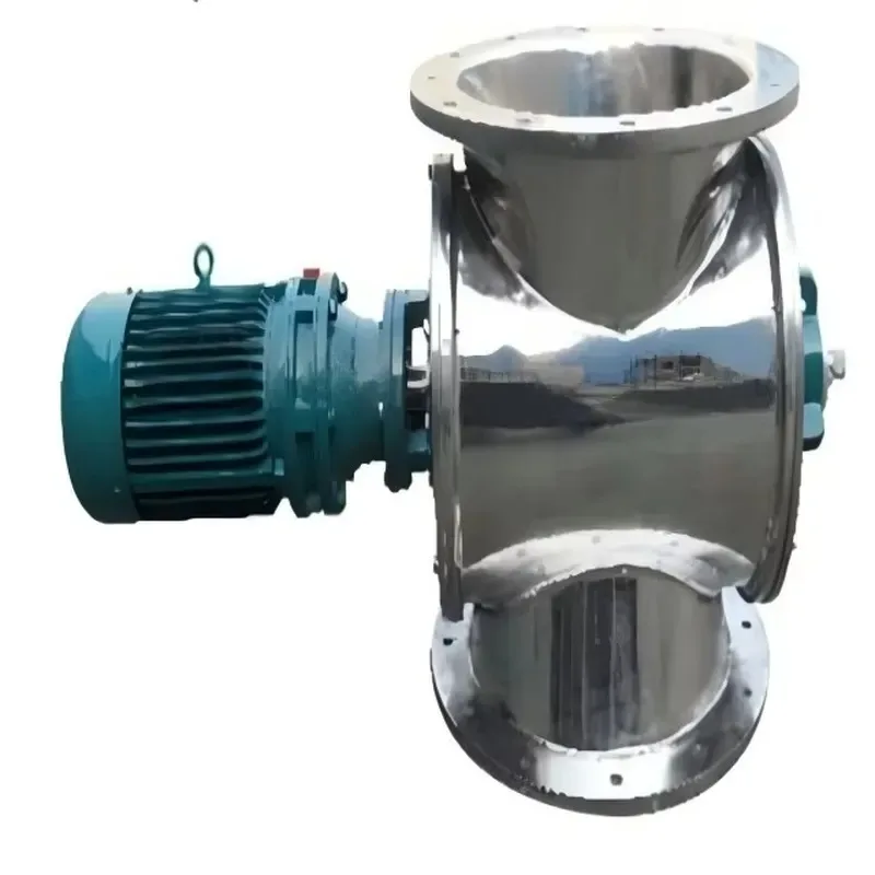 Rotary Feeder Rotary Airlock Valve Stainless Steel Electric Control Normal Temperature Constant Flow