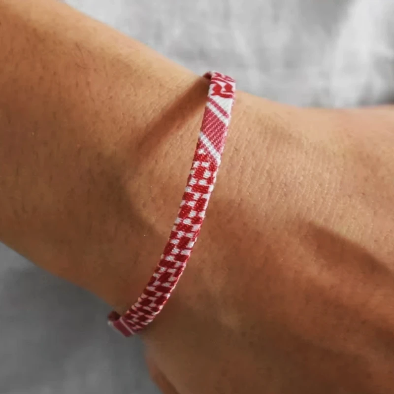 المألوف العربية نمط هندسي البولكا نقطة متعدد الألوان المنسوجة يدويا سوار للرجال والنساء رقيقة مجوهرات اكسسوارات هدايا