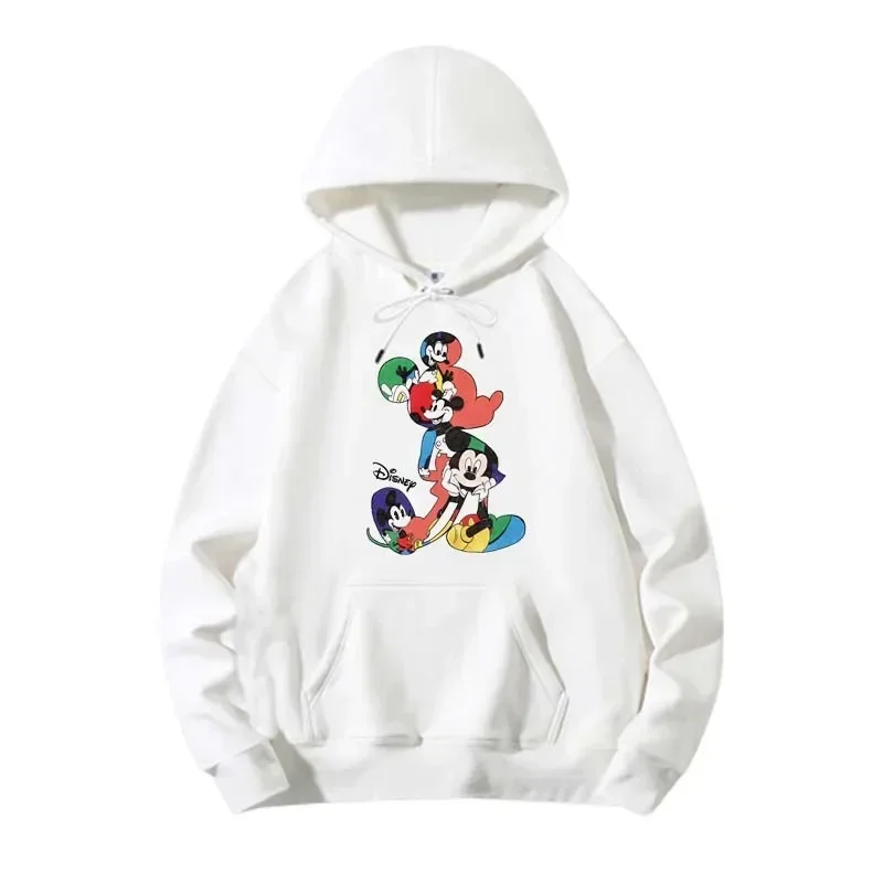 Disney Mickey Mouse Frauen Hoodies Y2K Tops Cartoon Mode Sweatshirt weibliche Kawaii Kleidung Herbst Winter Streetwear Pullover