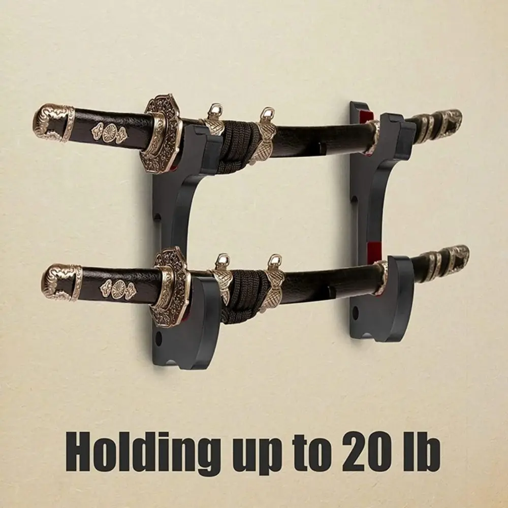 New Wooden Separate Wall Mounted Sword Rack Black Adjustable Sword Hook Adjustable Sword Rack Home