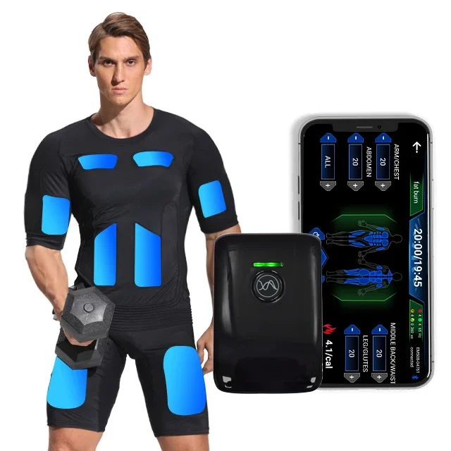 

EMS Muscle Stimulator machine Fitness Whole body Training home system ems body silicone body suit