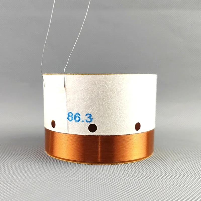 1 Stück 86,3 mm Bass-Schwingspule 8 Ohm IN/OUT-Wicklung Tieftöner mit Schallauslass-Loch Subwoofer-Lautsprecher