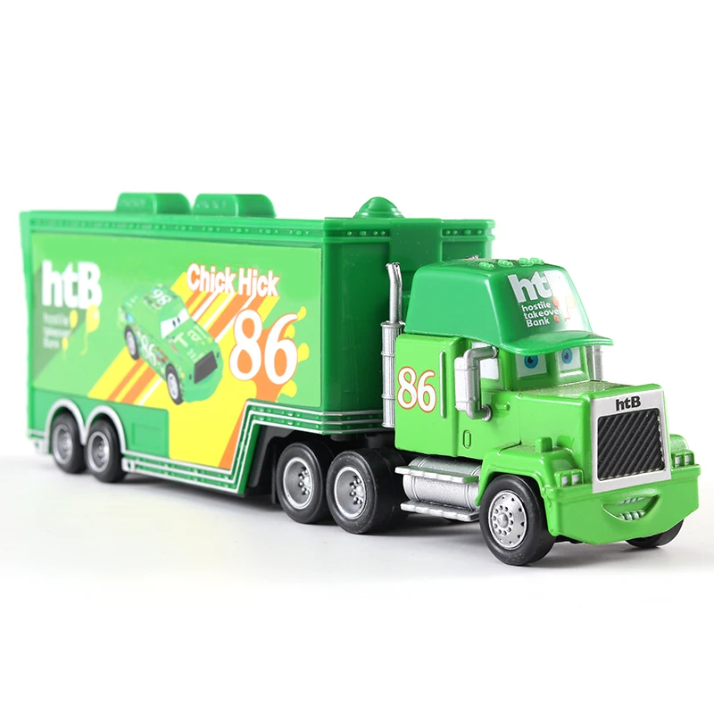 Auto-Transporter Lightning McQueen Jackson Storm Daniel Swervez Chick Hicks' Transporter Legierungs-Druckgussmodell Spielzeug-Container-LKW Geschenke – Detail 25
