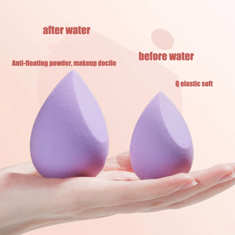 3pcs Makeup Sponge Beauty Egg Cosmetic Puff Wet And Dry Dual-Use Gourd Egg Sponges Powder Puff Women Make Up Accessories