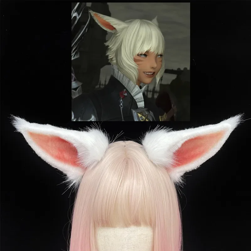 Custom Nimal Cosplay Carnaval Gothic Cat Wolf Fox Ear KC Simulated Animal Ear Cosplay Halloween Props Game Character Cos Prop