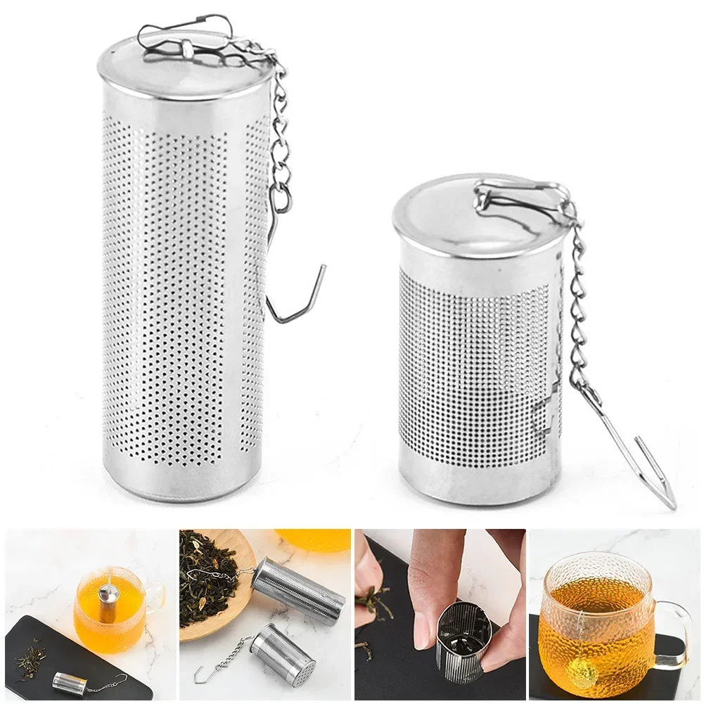 

1PC Stainless Steel Tea Infuser Tea Leaves Spice Seasoning Ball Strainer Teapot Fine Mesh Filter Teaware Kitchen Accessori