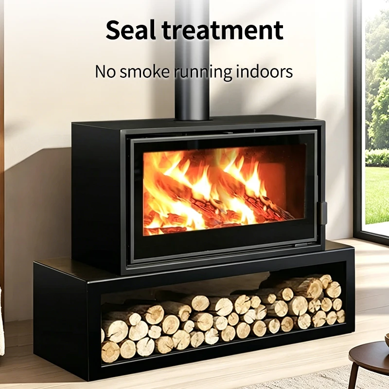 Wood Burning Fireplace Wood Stove Steel Inbuilt Wood Fireplace Modern Indoor Living Room Heating Stove Decorating ForVilla Hotel