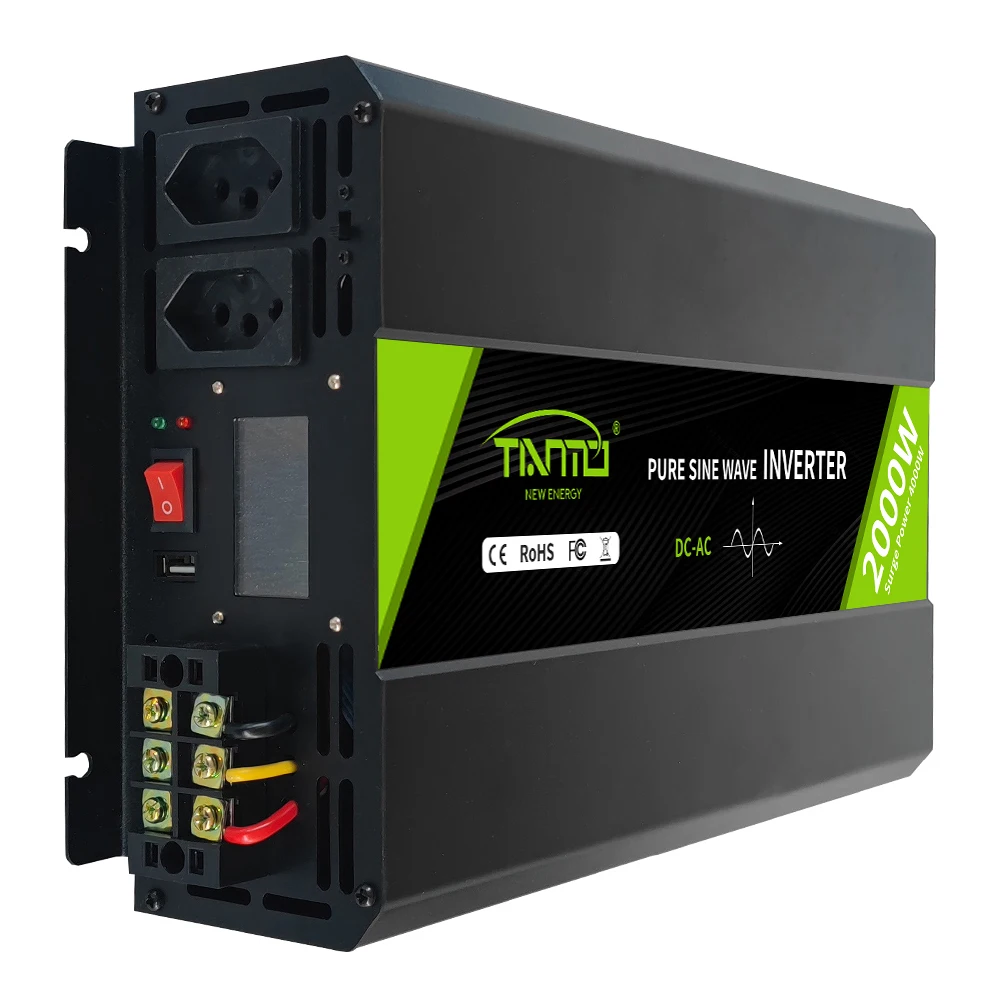 

Китайский инвертор, вход 12 В постоянного тока, выход переменного тока 127 В, 50 Гц, 60 Гц, инвертор для автофургонов с чистой синусоидальной волной для кемперов, караванов, грузовиков