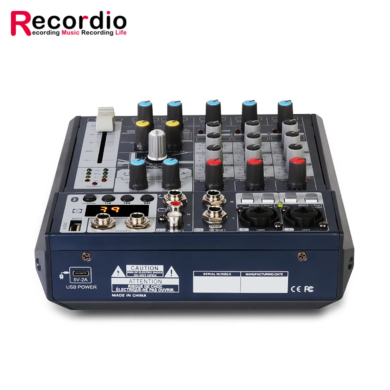 GAX-FX8 خلاط صغير 8 قناة مع المدمج في 16 نوعا من 24BIT DSP المؤثرات الصوتية الرقمية لتسجيل الكمبيوتر ويعيش آلة صوت دي جي